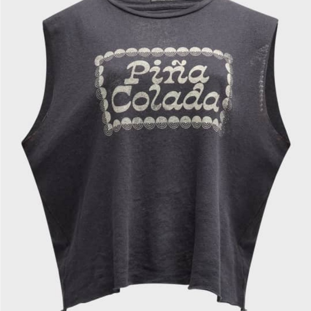 Mother The Lil Goodie Goodie Muscle T Piña Colada Top